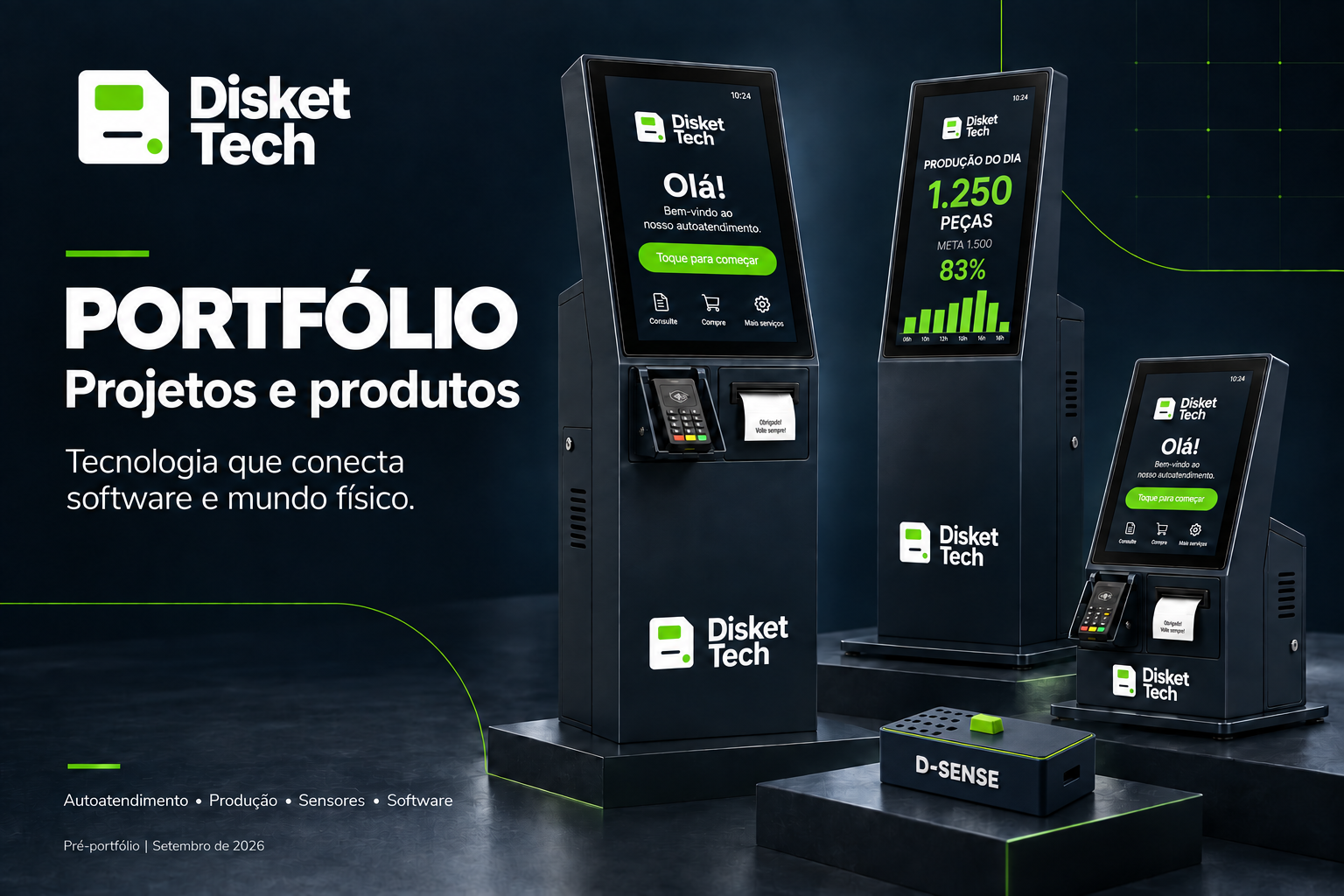 Linha de produtos Disket Tech