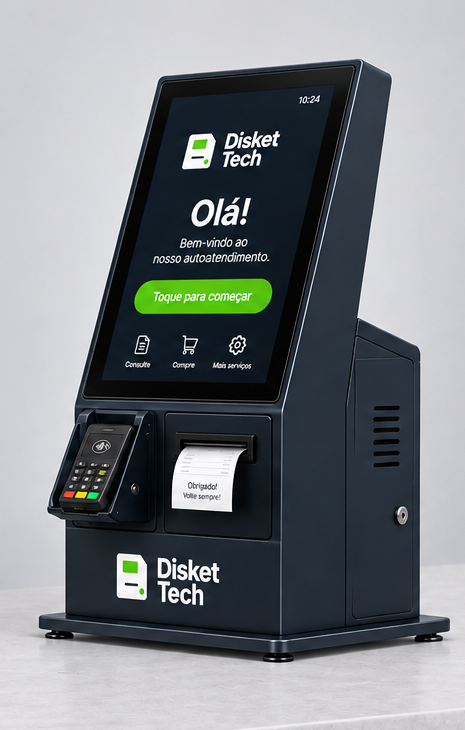 Autoatendimento de bancada Disket Tech